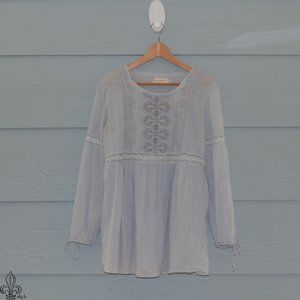 ⚜4 Love & Liberty sheer blue top⚜